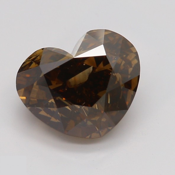 Prírodný farebný diamant s GIA certifikatom srdce fancy dark tmavo hnedý 1.95 ct I1 6827750176_T9