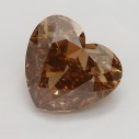 Farebný diamant srdce, fancy žltohnedý, 1,3ct, GIA