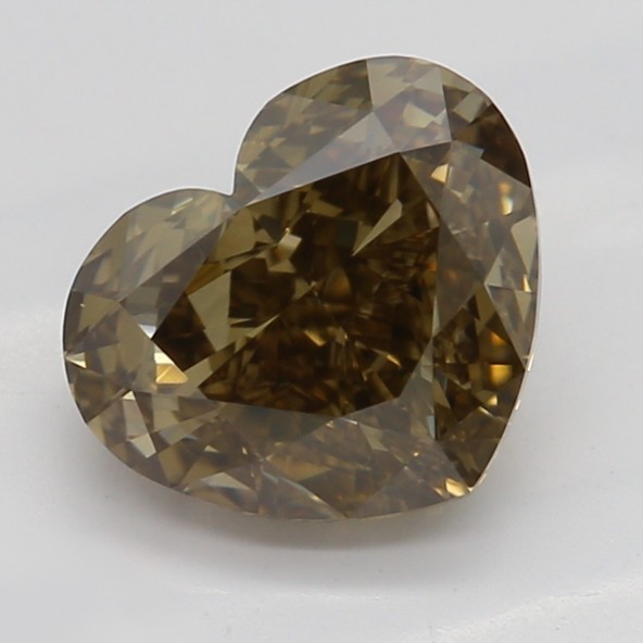 Prírodný farebný diamant s GIA certifikatom srdce fancy dark tmavo žltkasto hnedý 1.21 ct VS1 2828750802_T9