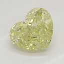 Farebný diamant srdce, fancy žltý, 0,78ct, GIA