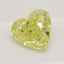 Farebný diamant srdce, fancy intense žltý, 0,42ct, GIA