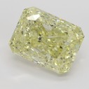 Farebný diamant radiant, fancy light žltý, 12,38ct, GIA