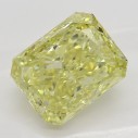 Farebný diamant radiant, fancy žltý, 2,02ct, GIA