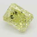 Farebný diamant radiant, fancy žltý, 1,71ct, GIA