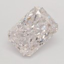 Farebný diamant radiant, very light ružový, 1,61ct, GIA