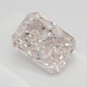 Farebný diamant radiant, light ružový, 0,84ct, GIA