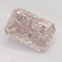 Farebný diamant radiant, fancy light oranžovo ružový, 0,72ct, GIA