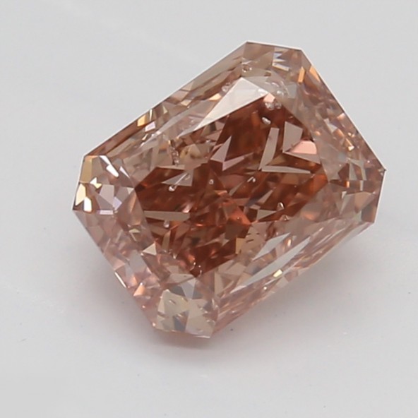 Prírodný farebný diamant s GIA certifikatom radiant fancy deep tmavo hnedo ružový 0.71 ct I1 8828890008_R8