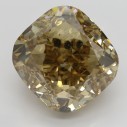 Farebný diamant cushion, fancy dark žltkasto hnedý, 10,1ct, GIA
