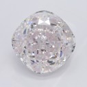 Farebný diamant cushion, very light ružový, 3,18ct, GIA