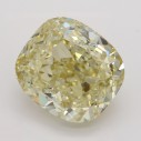 Farebný diamant cushion, fancy s nahnedlo žltou farbou, 3,51ct, GIA