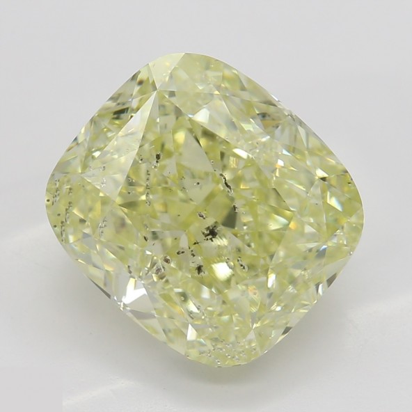 Prírodný farebný diamant s GIA certifikatom cushion fancy light žltý 3.77 ct I1 6826540656_Y4