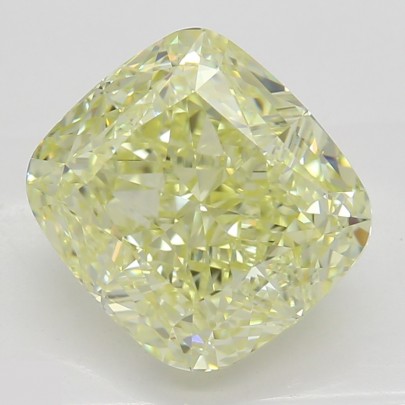 Prírodný farebný diamant s GIA certifikatom cushion fancy light žltý 2.53 ct IF 5830960675_Y4