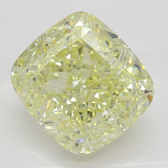 Prírodný farebný diamant s GIA certifikatom cushion fancy light žltý 2.53 ct IF 5830960675_Y4