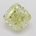 Farebný diamant cushion, fancy light žltý, 2,78ct, GIA