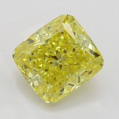 Prírodný farebný diamant s GIA certifikatom cushion fancy vivid žltý 2.21 ct VVS2 2827290202_Y7