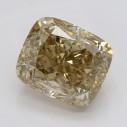 Farebný diamant cushion, fancy žltohnedý, 2,04ct, GIA