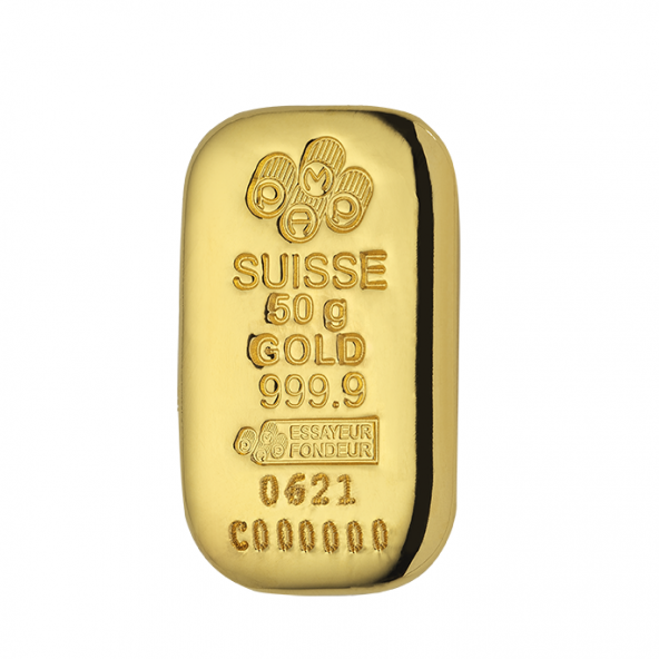 Investičná zlatá tehla 50 g liata Pamp AU00RI007Q999