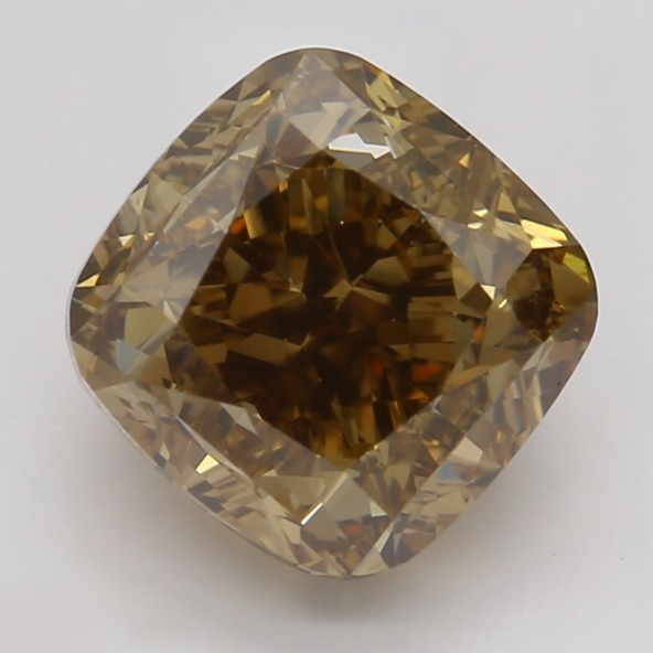 Prírodný farebný diamant s GIA certifikatom cushion fancy dark tmavo žltkasto hnedý 2.30 ct VS1 3841890043_T9