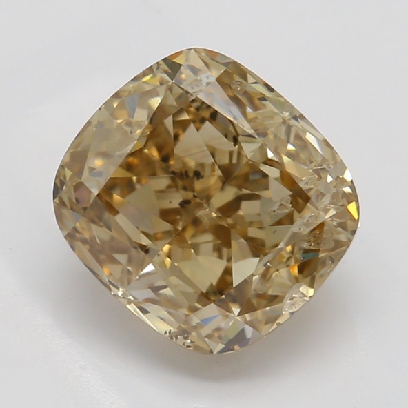 Prírodný farebný diamant s GIA certifikatom cushion fancy žltohnedý 2.20 ct I1 1828440071_T5