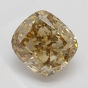 Farebný diamant cushion, fancy žltohnedý, 2,2ct, GIA