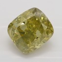 Farebný diamant cushion, fancy s nahnedlo žltou farbou, 2,1ct, GIA