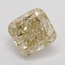 Farebný diamant cushion, fancy light žltohnedý, 2,17ct, GIA