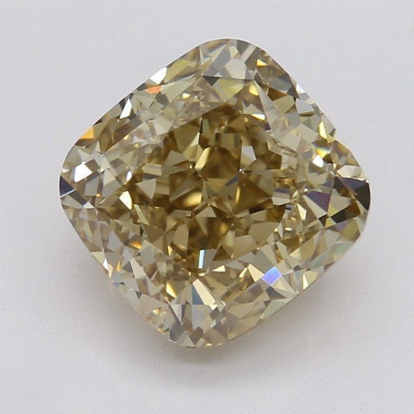 Prírodný farebný diamant s GIA certifikatom cushion fancy dark tmavo žltkasto hnedý 1.91 ct VVS1 3841890053_T9