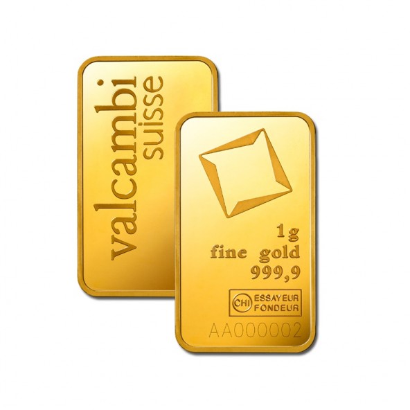 70021 Investičná zlatá tehla 1 g Valcambi  (1)