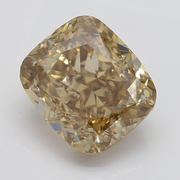 Prírodný farebný diamant s GIA certifikatom cushion fancy dark tmavo žltkasto hnedý 1.71 ct VVS2 3841740023_T9