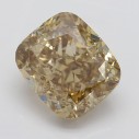 Farebný diamant cushion, fancy dark žltkasto hnedý, 1,71ct, GIA