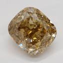 Farebný diamant cushion, fancy dark žltkasto hnedý, 1,85ct, GIA