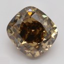 Farebný diamant cushion, fancy dark oranžovo hnedý, 1,81ct, GIA