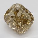 Farebný diamant cushion, fancy žltohnedý, 1,6ct, GIA