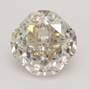 Farebný diamant cushion, light ružovo-hnedý, 1,55ct, GIA