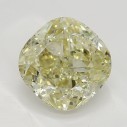 Farebný diamant cushion, fancy light hnedo žltý, 1,55ct, GIA