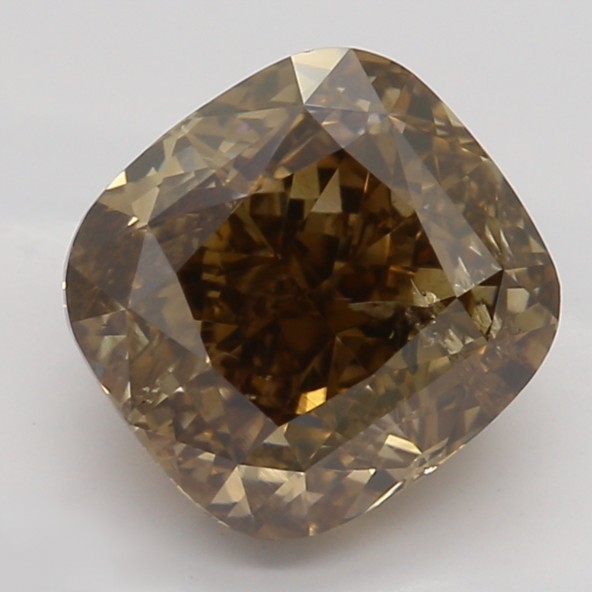 Prírodný farebný diamant s GIA certifikatom cushion fancy dark tmavo hnedý 1.66 ct I1 6828440076_T9