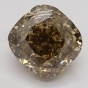 Farebný diamant cushion, fancy dark champagne, 1,74ct, GIA