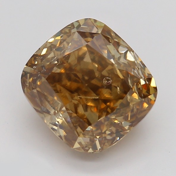 Prírodný farebný diamant s GIA certifikatom cushion fancy dark tmavo žltkasto hnedý 1.55 ct I1 1841740071_T9