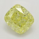 Farebný diamant cushion, fancy intense žltý, 1,3ct, GIA