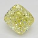 Farebný diamant cushion, fancy intense žltý, 1,31ct, GIA
