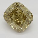 Farebný diamant cushion, fancy hnedožltý, 1,1ct, GIA