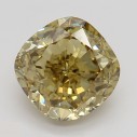 Farebný diamant cushion, fancy hnedožltý, 1,14ct, GIA
