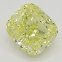 Farebný diamant cushion, fancy intense žltý, 1,03ct, GIA