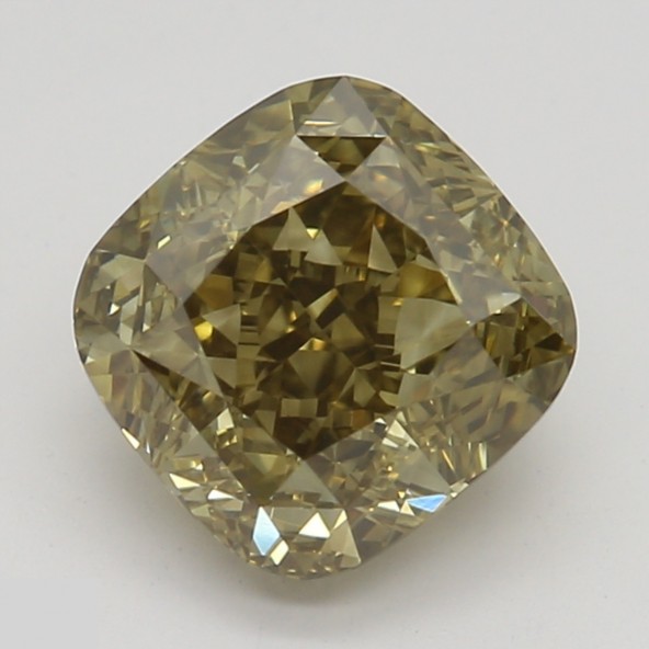 Prírodný farebný diamant s GIA certifikatom cushion fancy dark tmavo hnedo-žltý 1.24 ct VS1 3825220253_Y9