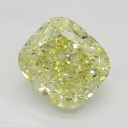 Farebný diamant cushion, fancy light žltý, 1,05ct, GIA