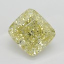 Farebný diamant cushion, fancy žltý, 1,1ct, GIA