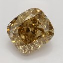 Farebný diamant cushion, fancy žltohnedý, 1,13ct, GIA