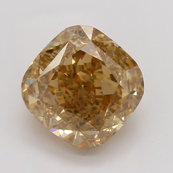 Prírodný farebný diamant s GIA certifikatom cushion fancy deep hlboko nahnedlo nažltlo oranžový 1.02 ct I1 4851520084_O8