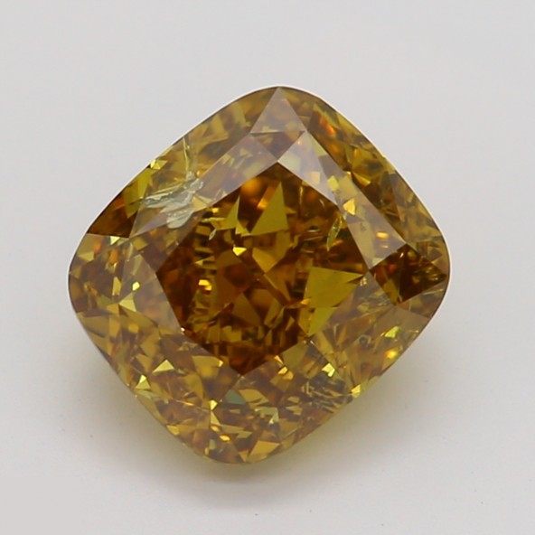 Prírodný farebný diamant s GIA certifikatom cushion fancy deep hlboká nahnedlo oranžovo žltý 1.01 ct I1 3827540163_Y8